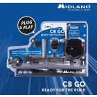 RADIO CB MIDLAND CB-GO USB radio+antena magn